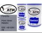 Preview: Porsche, Polar Silver Metallic, 92E / A8 92M / A8: 500ml Lackdose + 500ml Klarlack + 250ml Härter - Set, von ATW Autoteile West.